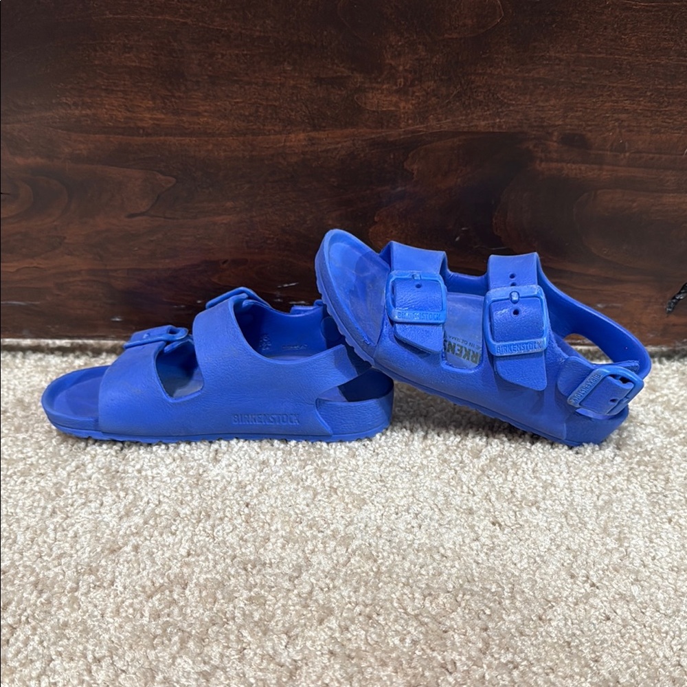 Birkenstock Kids Royal Blue EVA Two-Strap Sandals